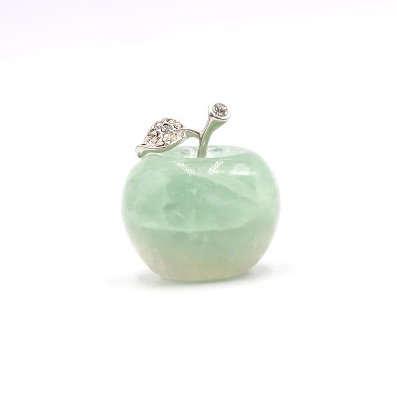 

2XRXZ2 Natural Stone Crystal Apple ornaments Home ornaments Christmas gifts