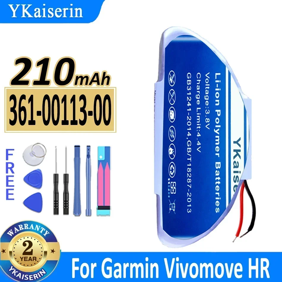 Аккумулятор YKaiserin емкостью 210 мАч для Garmin Vivomove HR Bateria