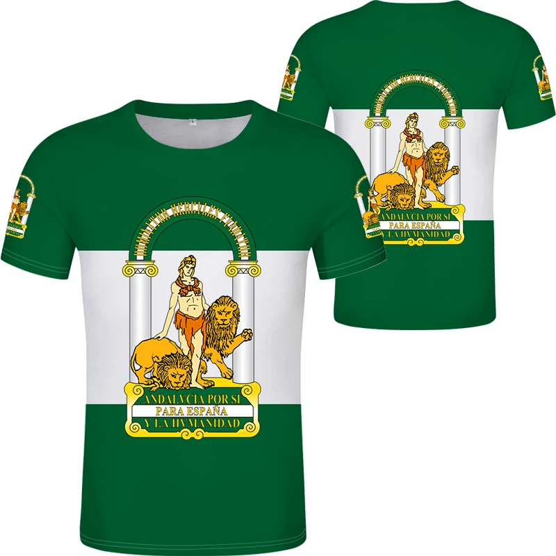 

Мужской брендовый спортивный костюм для фитнеса футболка с принтом флага флаги Гранада хуелва Альмерия футболка Харадзюку