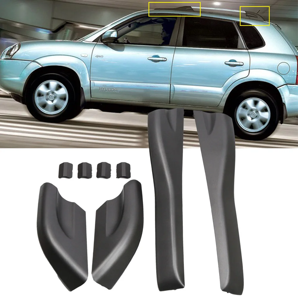 

Защитите и настройте ваш для Hyundai Tucson 2004 2008 с черными крышками и наконечниками багажника Премиум-качества!