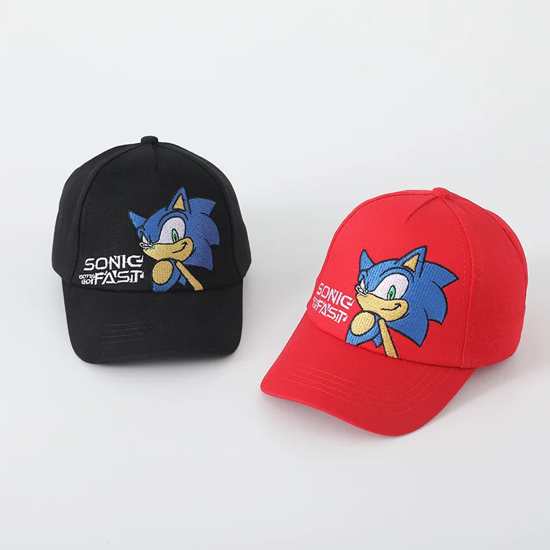

Sonic The Hedgehog Peripheral Baseball Cap Cartoon Shadow High-value Creative Personality Casual All-match Children Sunshade Cap