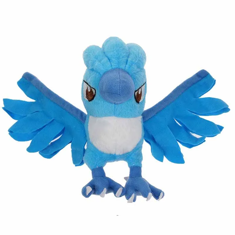 

17CM TAKARA TOMY Pokemon Articuno Plush Toy Soft Blue Ice Bird Doll For Children Birthday Gift