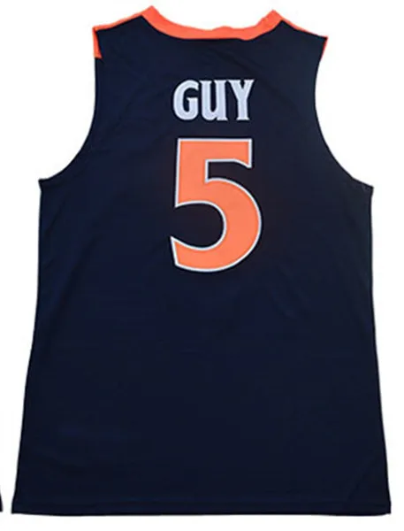 

Men's 5 Kyle Guy 12 De'Andre Hunter Top Quality Basketball Jersey Stitched Embroidery