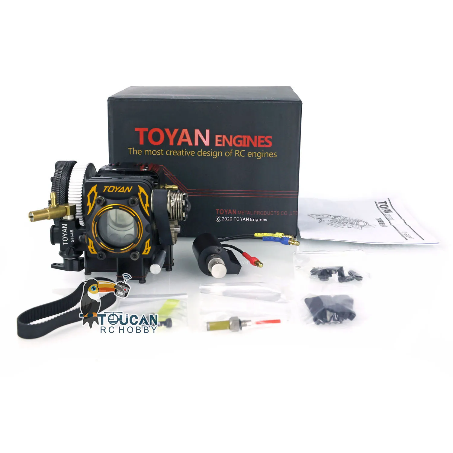 

Модель металлического двигателя TOYAN, одноцилиндровый 4-тактный метаноловый двигатель для радиоуправляемого автомобиля, готовая фотография