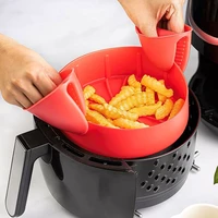 air fryer silicone pot mini oven mitts replacement basket non stick pan tray air fryer accessories for 3 to 5 qt