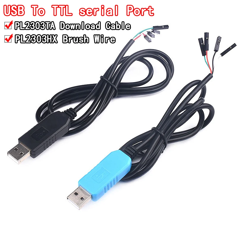 Модуль адаптера преобразователя PL2303 PL2303HX/PL2303TA USB в RS232 TTL с пыленепроницаемой крышкой PL2303HX для кабеля arduino