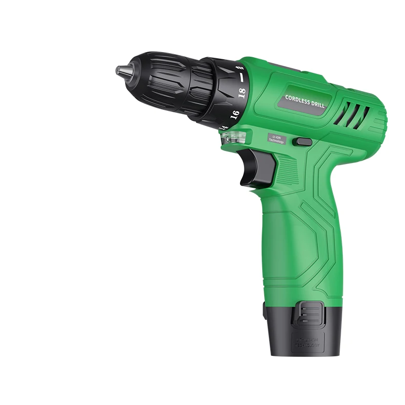 

HEIPOE CD-12H 12V Cordless Battery Powered Screwdriver Drill with two battery