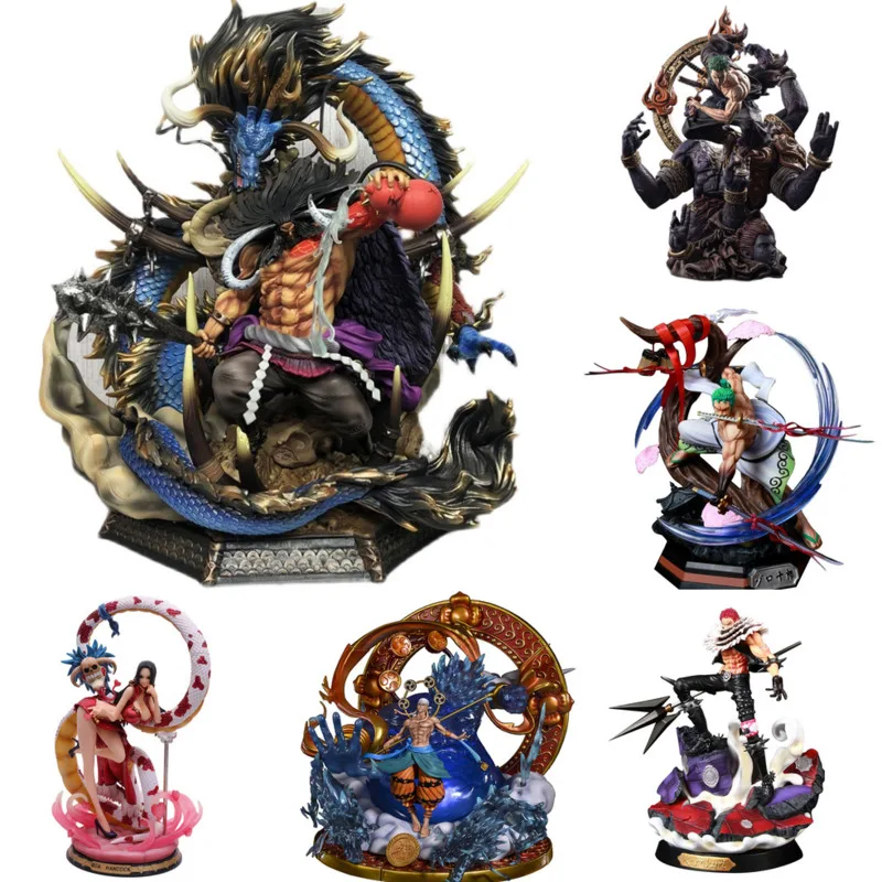 

One Piece Zoro Figurs Luffy Action Figures Kaido Ace Oversized Fantasy Series Figma Figurine Anime Statue Hot Toys For Boys Gift