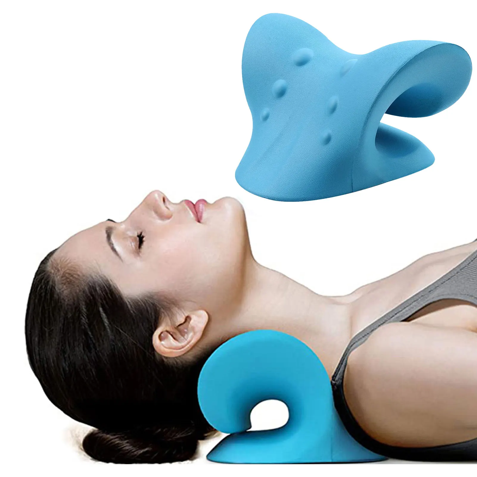 

Выпрямитель для шеи и плеч, хиропрактика, подушка для снятия боли в шее, для выравнивания позвоночника, подарок
