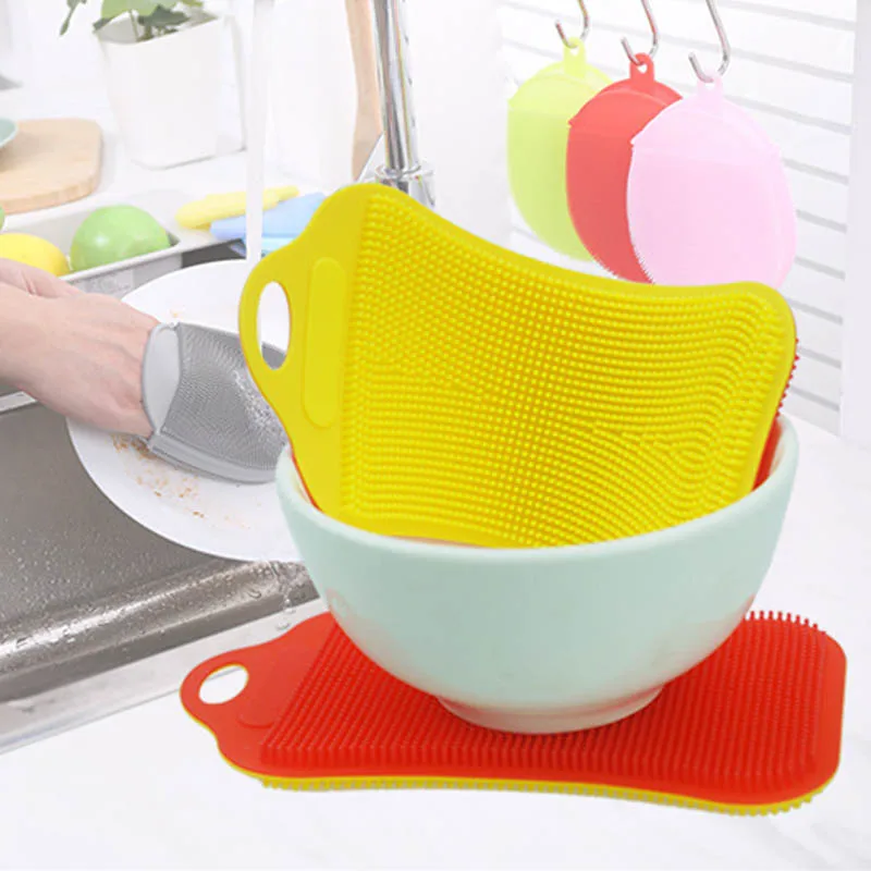 

1 шт., силиконовая щётка для мытья посуды