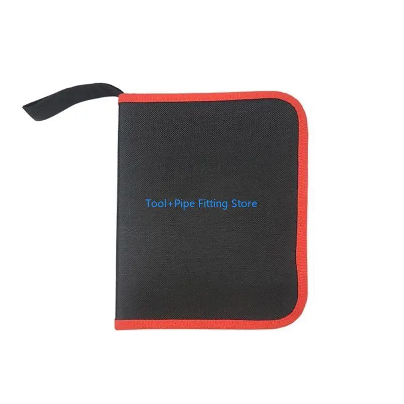 

F92B Удобный на молнии на молнии сумки для хранения битов с прозрачными этикетками