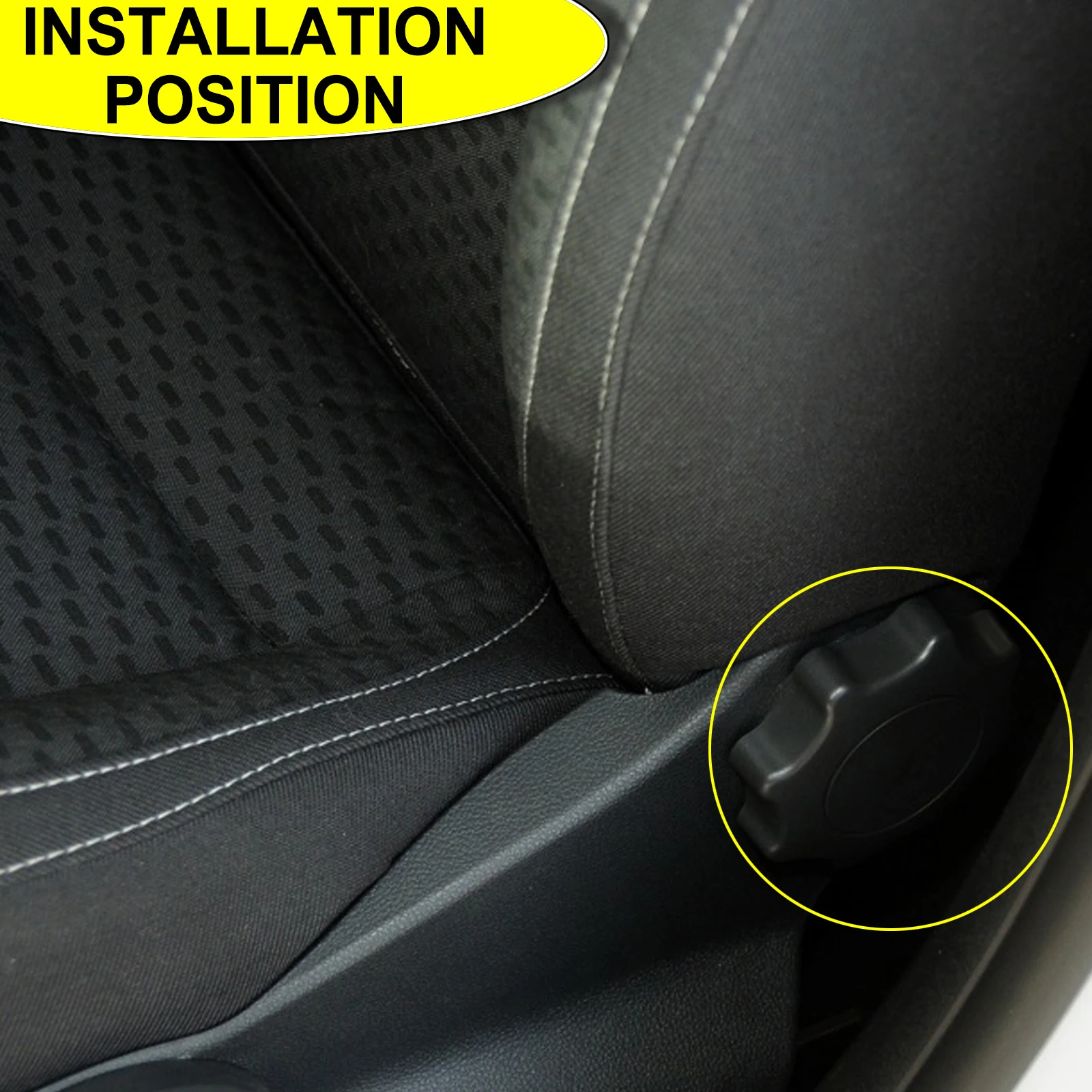 Черная ручка регулировки переднего сиденья 1J0881671F VW Beetle Bora Polo Golf Passat B5 Caddy Transporter T4