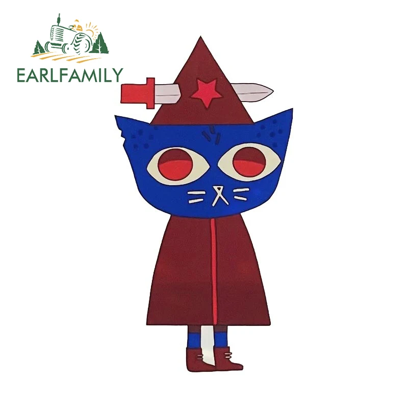 

EARLFAMILY 13cm x 6.9cm for Night In The Woods Car Stickers Waterproof Decal Windshield Scratch-proof Decoration Car Accessories