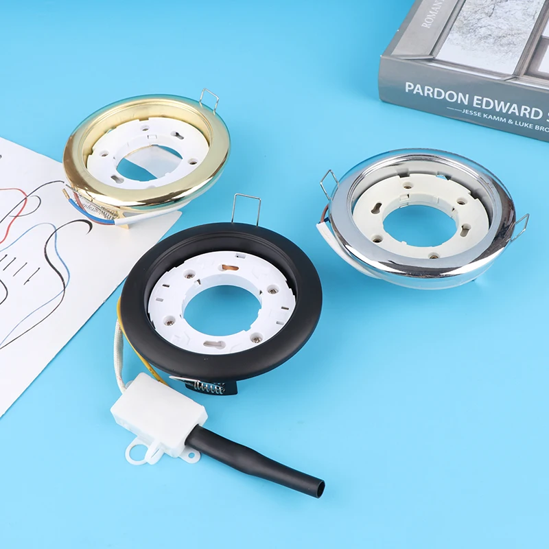 GX53 Light Base 250V 3A Круглый железный корпус Держатель лампы для внутреннего