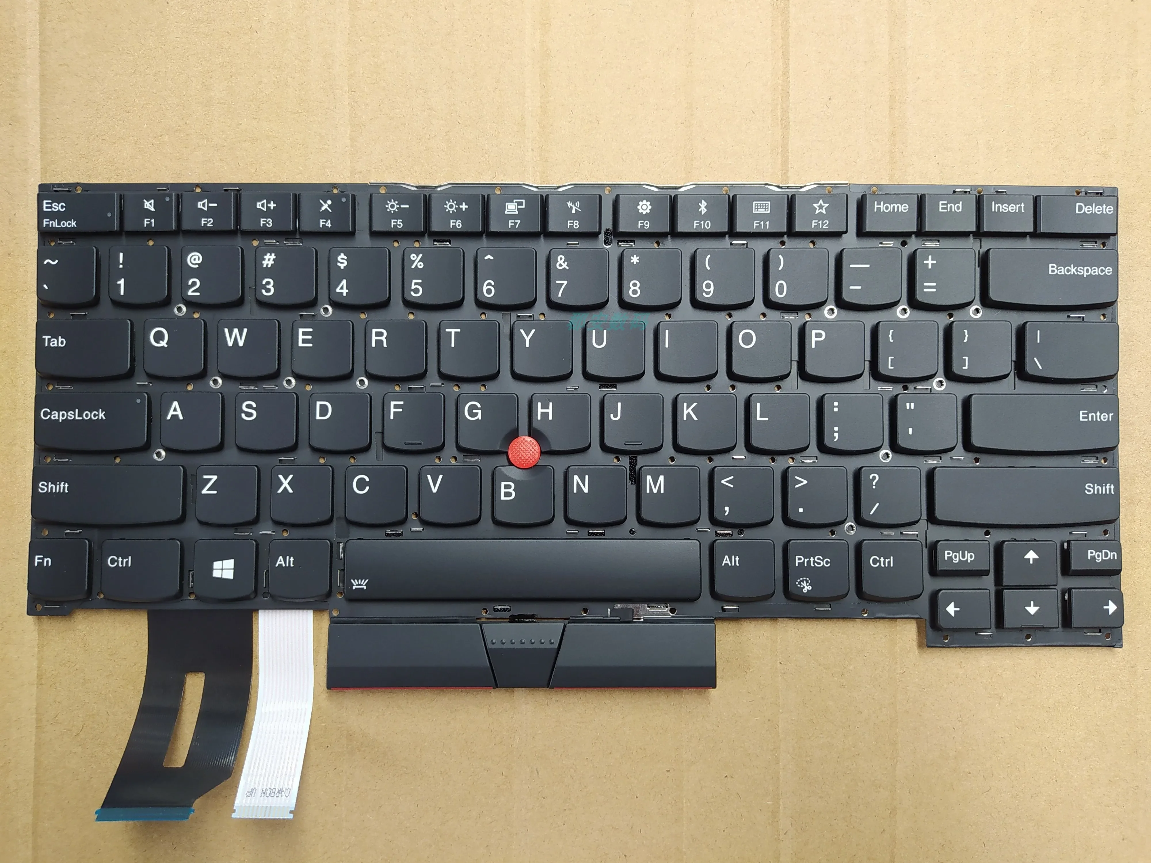 Новая американская клавиатура для Lenovo Thinkpad T490S T495S Black Enlish с кнопкой Click без