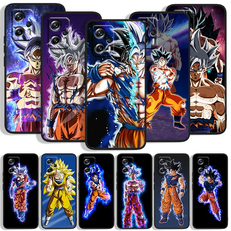 

Dragon Ball Z DBZ Goku Saiyan Phone Case For Xiaomi POCO F4 F3 X4 X3 GT F2 F1 M4 M3 C31 X2 Civi Pro NFC Funda Black Cover