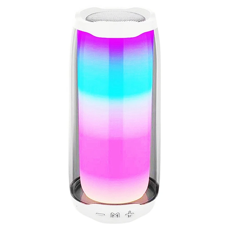 

Led Draadloze Bluetooth Speaker Met Kleurrijke Licht Outdoor Draagbare Radio Pluggable Card Mic Stereo Subwoofer 016