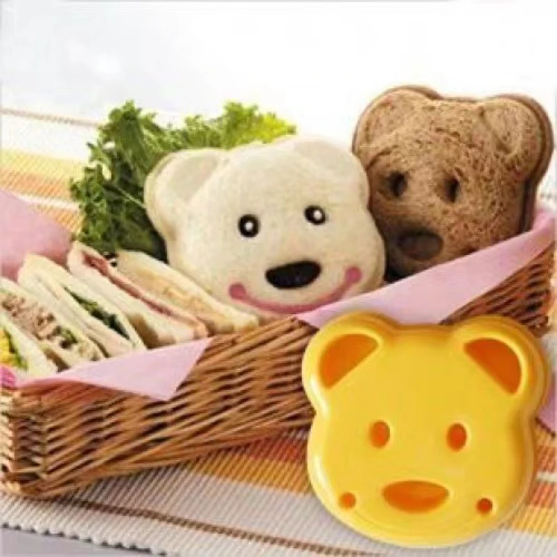 

Sandwich DIY Mold Little Bear Shape Bread Biscuits Making Mould Children's Breakfast Toast Mold Baking Accessories