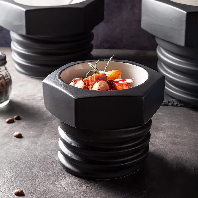 

New Fashion Machine Style Design Deep Plates Modern Simple Theme Restaurant Hotel Commercial Special-shaped Plate