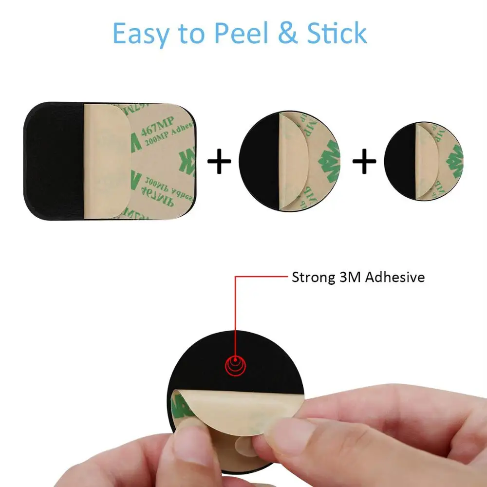 Universal Metal Plate For Magnetic Car Phone Holder Stand Thin Sticker Disk Magnet Platte Iron Sheets For Car Mount Smartphone