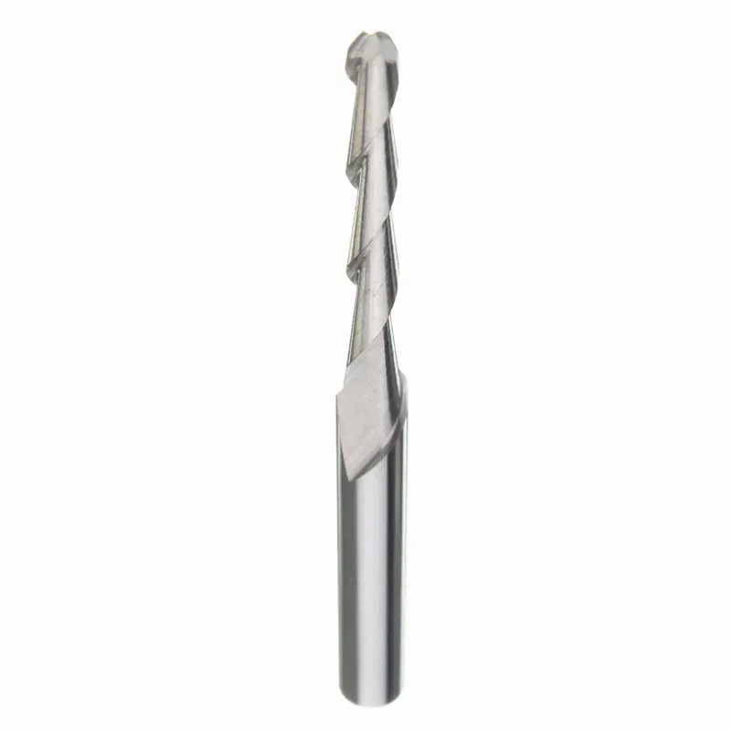 

10PCS/Set 3.175x22mm Tools Solid Carbide Spiral Two Flutes Ball Nose End Mills CNC Engraving Bits Newest