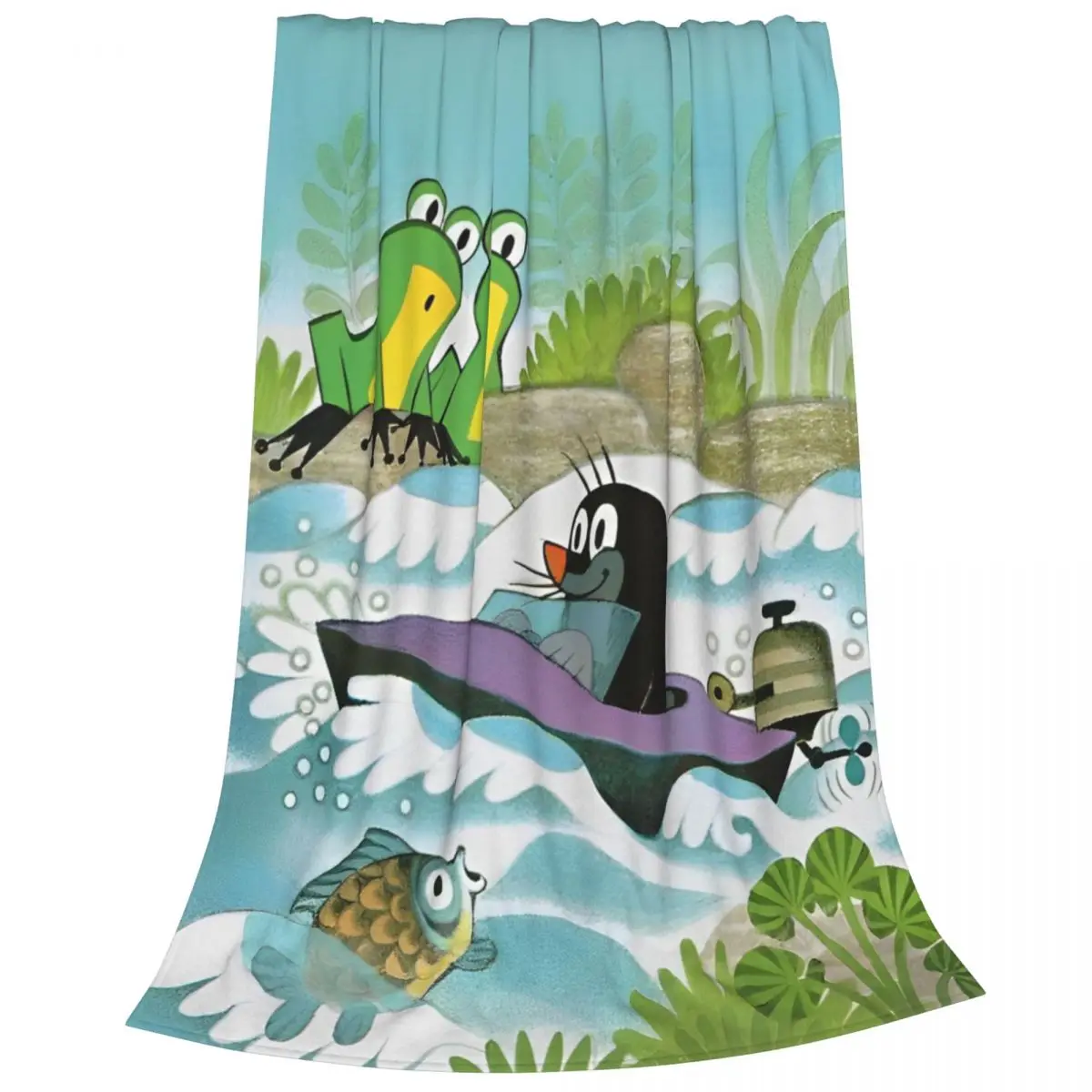 Мультяшные фланелевые одеяла с изображением маленькой кроты аниме Потрясающие