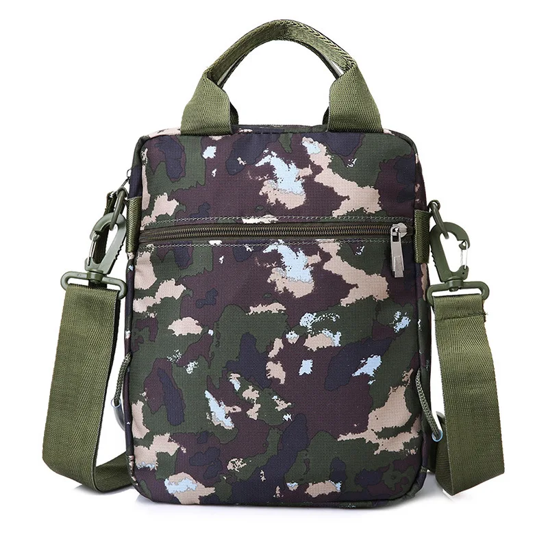 Men's Bag Messenger Bag Male Waterproof Nylon Camouflage Satchel Over the Shoulder Crossbody Bags Handbag Mini Briefcase