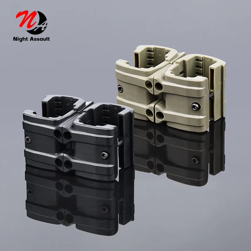 

Gun Rifle Dual Magazine Coupler Polyester Clip Connector for For AK 47 74 MP5 AR 15 M4A1 MP7 5.56MM Airsoft Hunting Accessory