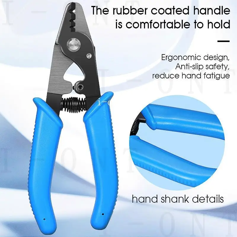 5pcs/Lot Free shipping VCFS-33 Three-port Fiber Optical Stripper Pliers Wire Strippers for FTTH Tools Optic Stripping Plier Tool