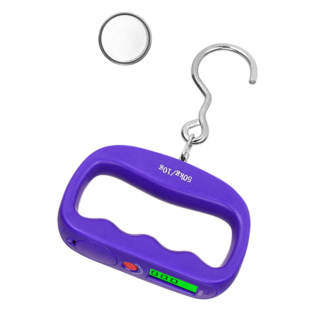 

Hand Held Hanging Scale Portable Double Precision LCD Display with Backlight 50kg Lightweight Small Electronic Scales