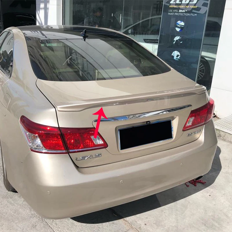 Для Lexus ES автомобильный задний спойлер отделка черного карбона хвостовое крыло