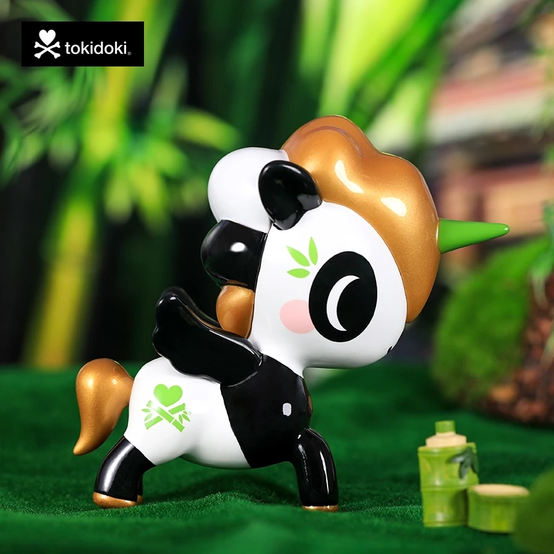 

Tokidoki Good Luck Panda Unicorn 5 Inch General Handmade Toy Pony Doll Action Anime Figure Toy kawaii Model Original genuine