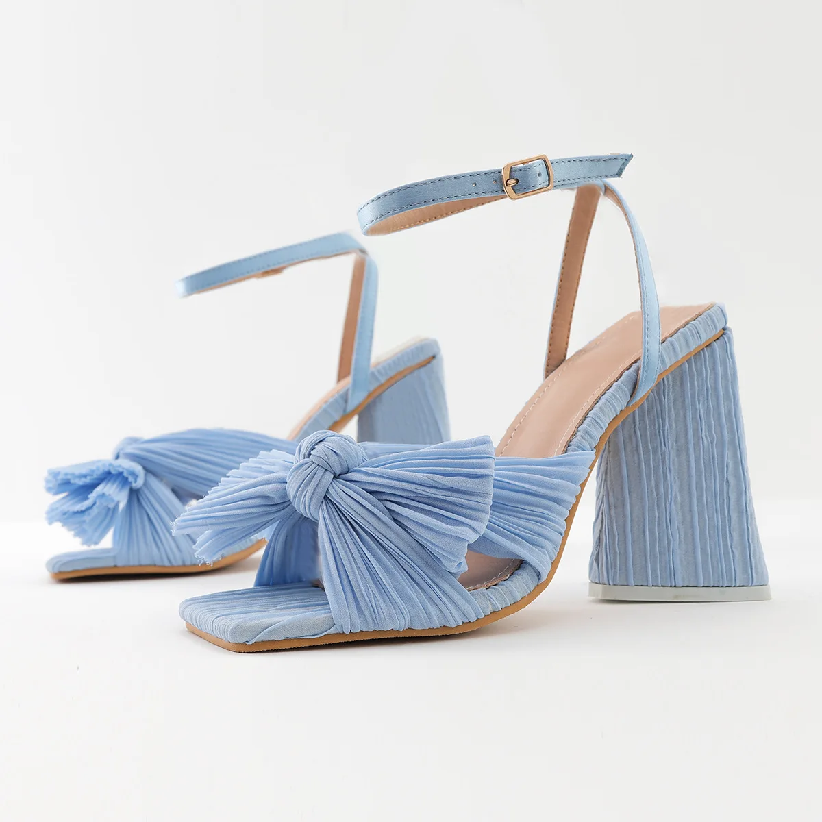 

Brand New 2022 Summer Woman Sandals Super High Heel With Butterfly-knot Sweet Lady Office Woman Sandals Shoes Plus Size 46