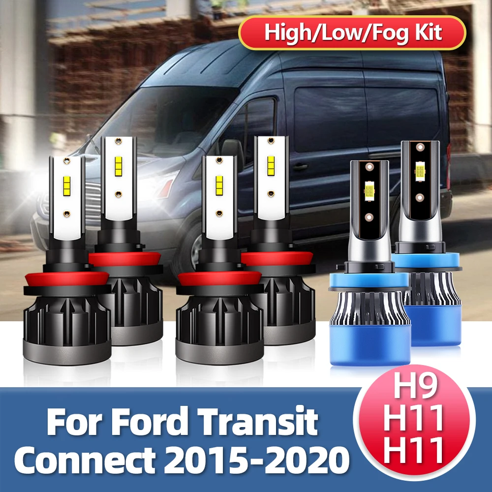 

2/6 шт., Автомобильные противотуманные лампы для Ford Transit Connect 2014-2020