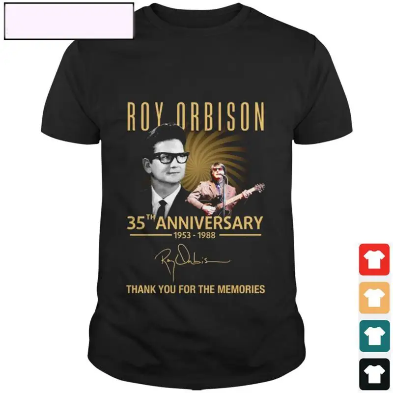 Фото Футболка Roy Orbison с надписью «Спасибо» в честь 35-летия 1953 года, 2020, S 4XL, Nl1261 №1