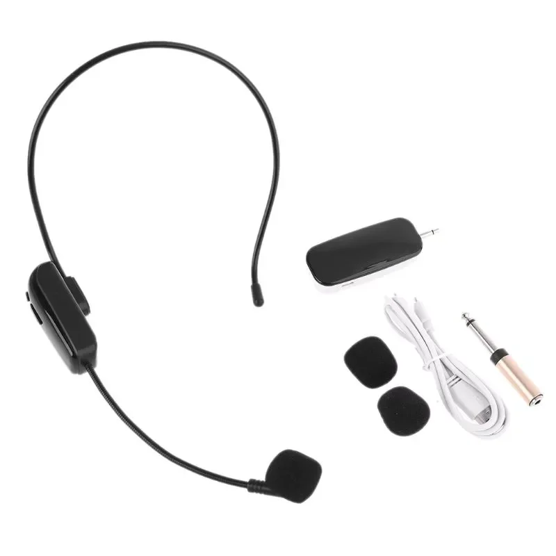 

2in1 UHF Wireless Microphone Head-wear Mic for Loundspeaker Speech Teaching