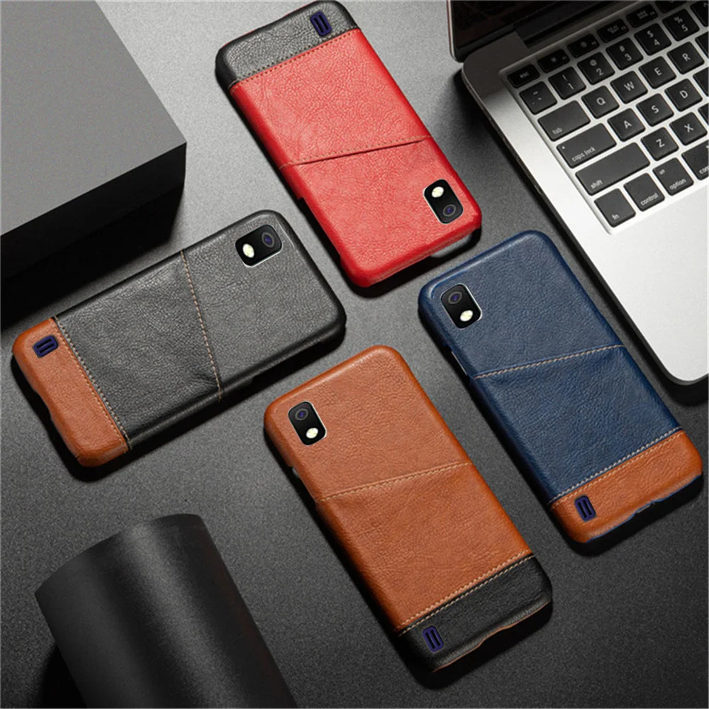 

Mixed Splice PU Leather Card Cover Case For Samsung galaxy A10 A10E A20 A20E A30 A40 A50 A70 S A01 A02S A11 A21 A31 A41 A51 A71