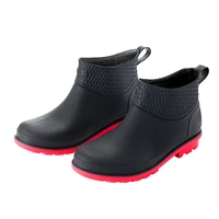 rain boots womens waterproof shoes girls low top rain boots short tube car wash work non slip mens rubber short boots 40 45