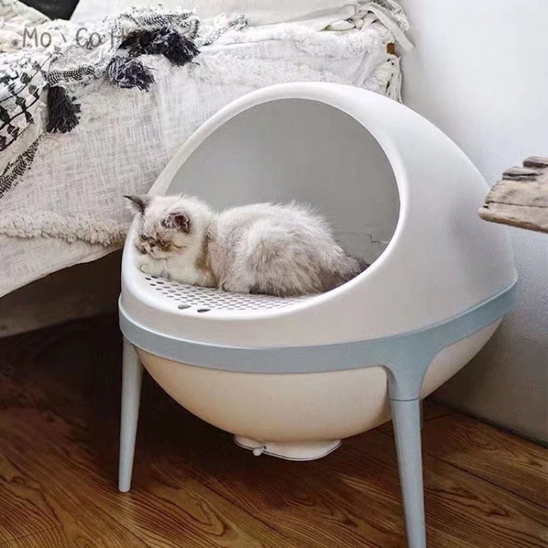 

Leak Proof Enclosed Cat Bedpans Big Toilet Sandbox Sifting Cat Bedpans Indoor Convenient Banheiro Gato Cat Supplies QF50CB