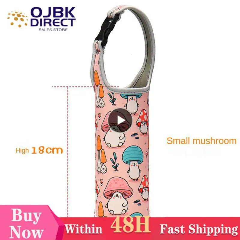 

Durable Elasticity Wear Resistance Soft Cloth Portable Comfortable Thickening Security Cartoon Cup Sleeve Sturdy Practical