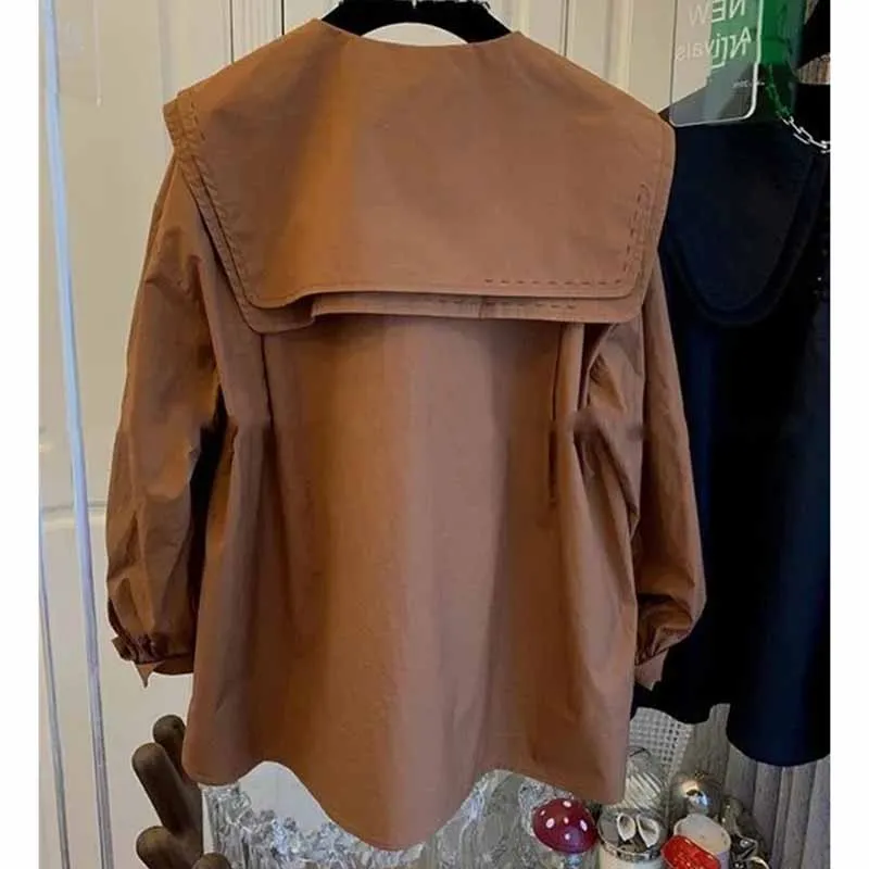 Ретро женский свободный модный топ женская рубашка с рукавами-фонариками куртка