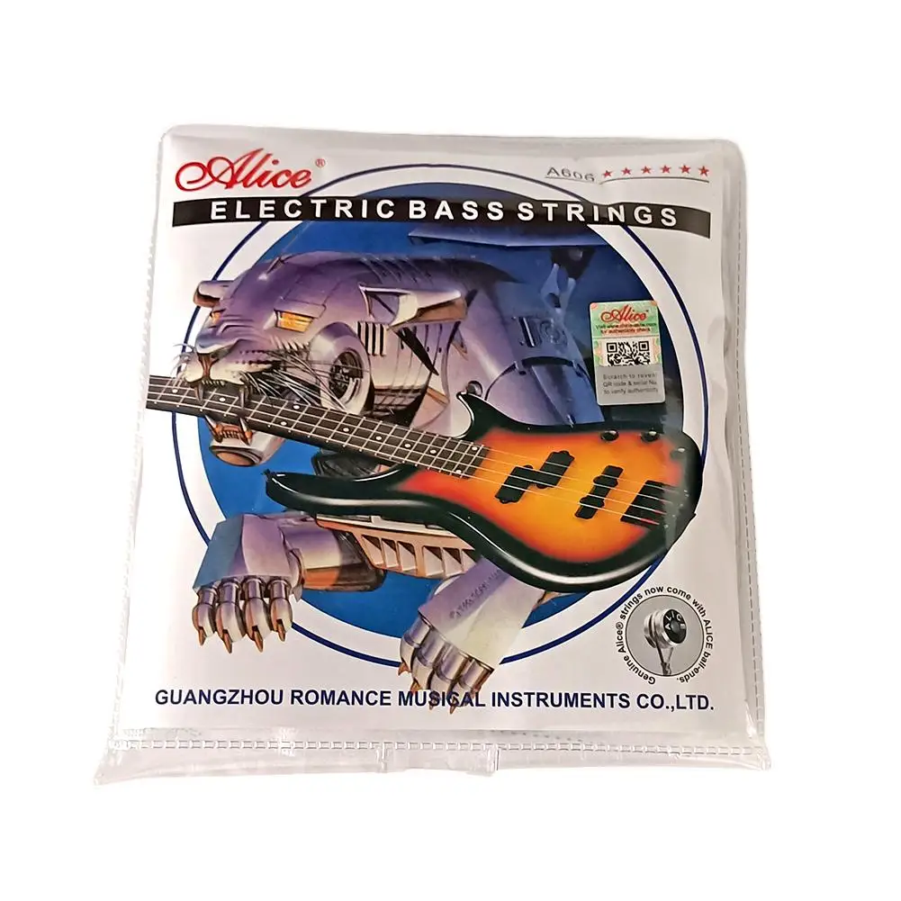 

4pcs Guitar Strings Nickel Plated Alloy Electric Bass Strings Replacement Parts Musical Instrument Accessories