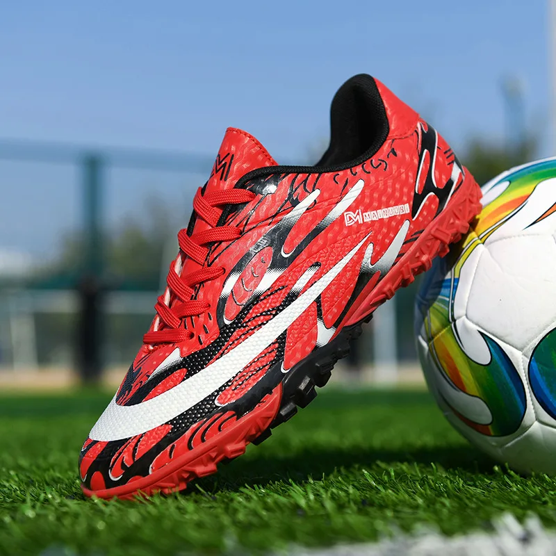 Original Indoor Football Boots For Kids Boys Football Shoes Men Non-slip Grass FG/TF Soccer Cleats Futsal Training Sneakers Men