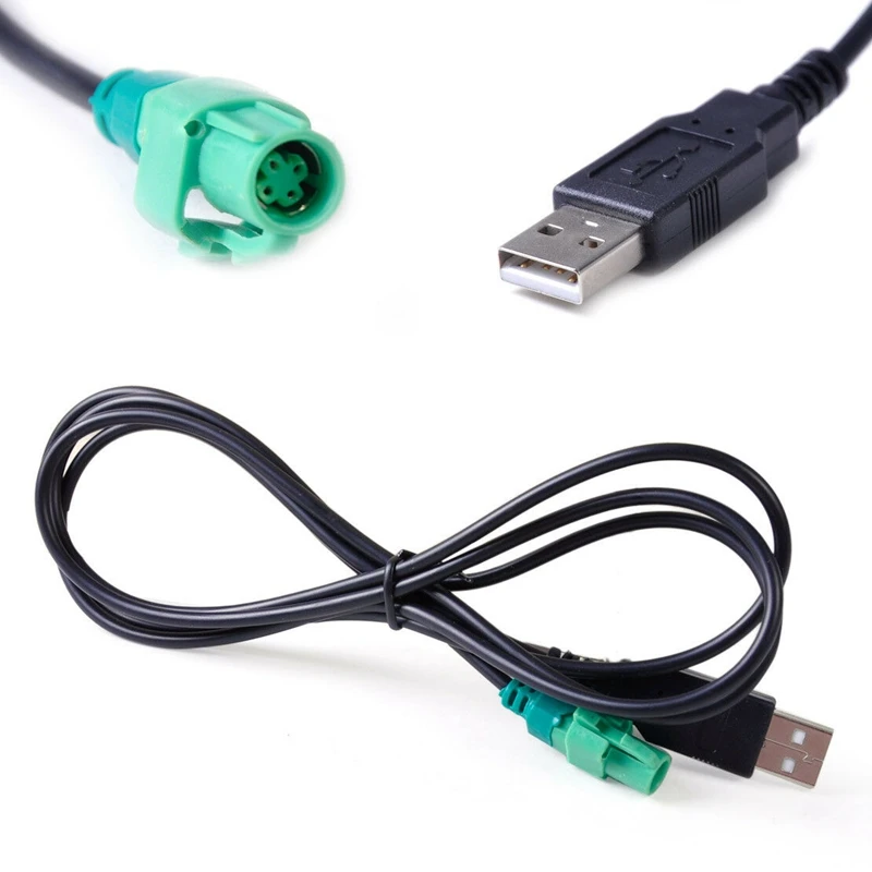 Автомобильный USB-разъем с 4-контактным разъемом Жгута проводов AUX Кабель-адаптер