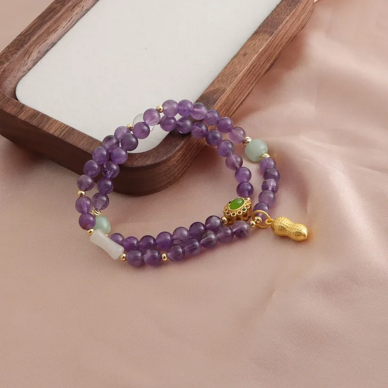 Minar в китайском стиле искусственный нефрит натуральный камень цветочный арахис