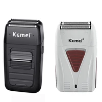 kemei mens trimmer cordless rechargeable electric shaver km 1102 km 3382 shaving machine mens shaving tool with spare blade 42