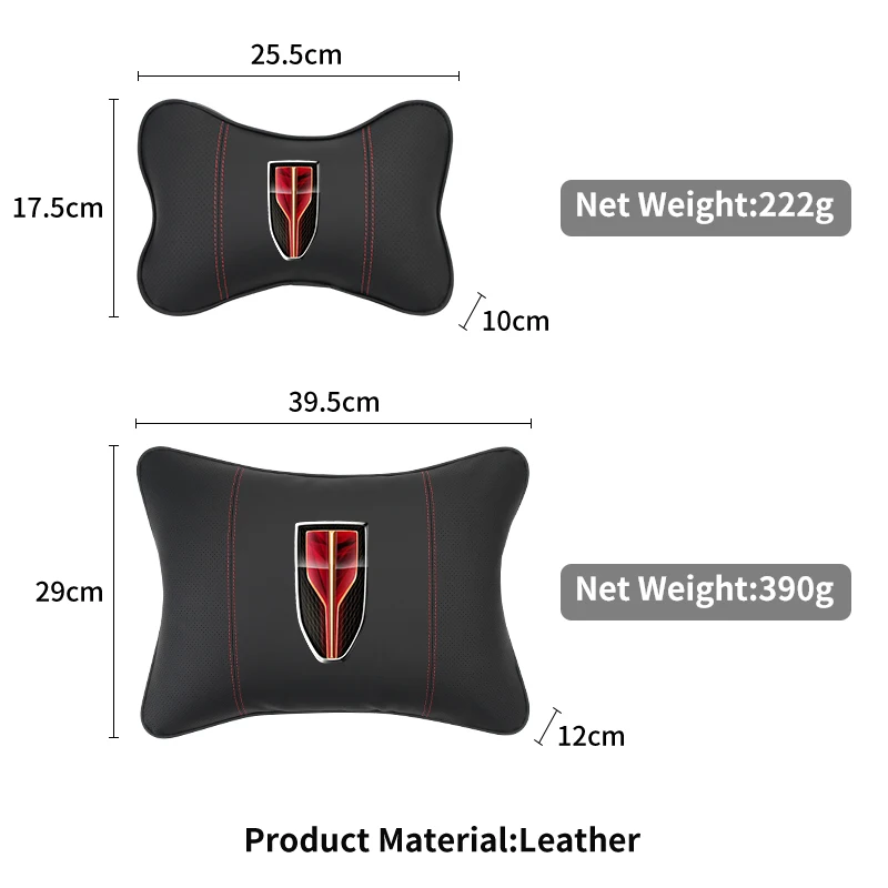 Car Accessories Seat Headrest Neck Pillow Lumbar Support For Hongqi H9 HS5 H5 H7 E-HS9 E115 HS7 LS7 2021 2022 2023