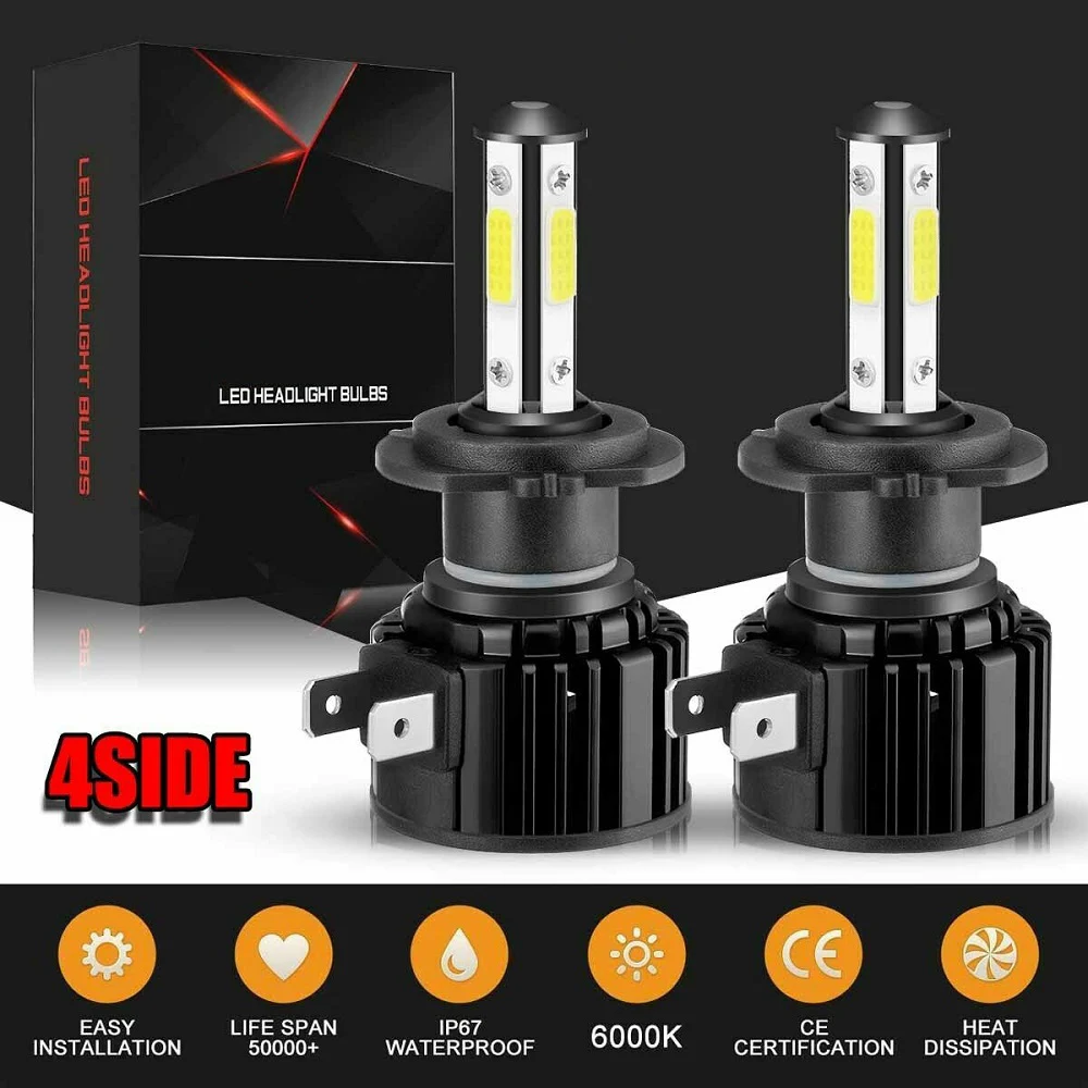 

2pcs H7 H8 H9 H11 9005 9006 Led 12V Mini Headlights Lamp 20000Lm High Brightness Led Car Lights Bulbs for Cars Automobiles SUVs