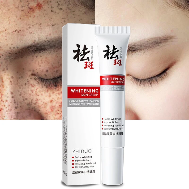 

Niacinamide Whitening Freckles Face Cream Remove Melasma Dark Spot Pigment Melanin Moisturizing Brighten Day Cream Skin Care 20g
