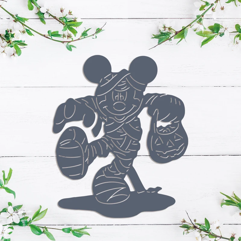 Вырубные штампы в виде мамы и Минни Маус на Хэллоуин для скрапбукинга тиснения